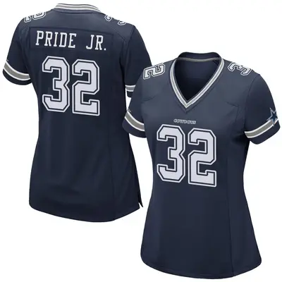 Women's Game Troy Pride Jr. Dallas Cowboys Navy Team Color Jersey