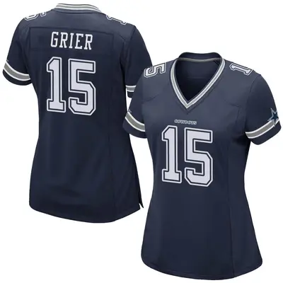 Women's Game Will Grier Dallas Cowboys Navy Team Color Jersey