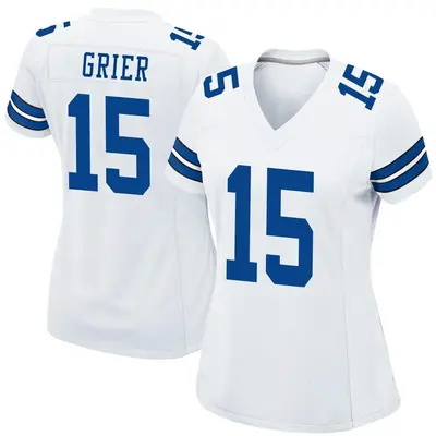 Women's Game Will Grier Dallas Cowboys White Jersey