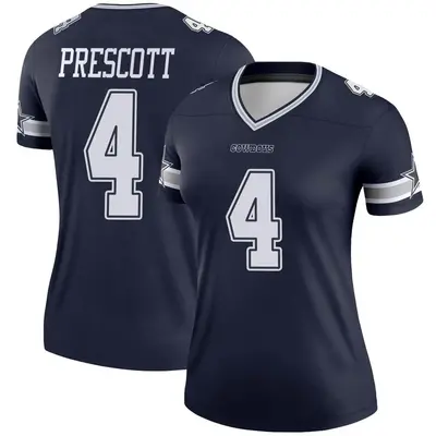 Women's Legend Dak Prescott Dallas Cowboys Navy Jersey