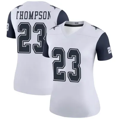 Women's Legend Darian Thompson Dallas Cowboys White Color Rush Jersey