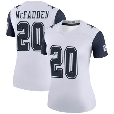 Women's Legend Darren McFadden Dallas Cowboys White Color Rush Jersey
