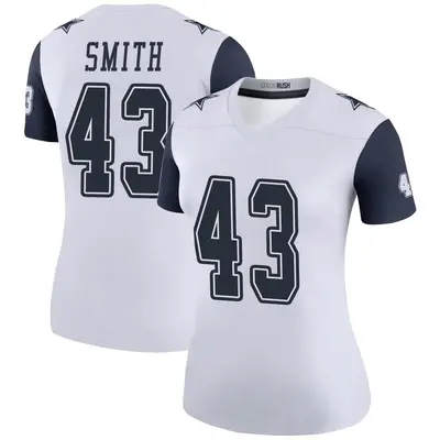 Women's Legend Ito Smith Dallas Cowboys White Color Rush Jersey