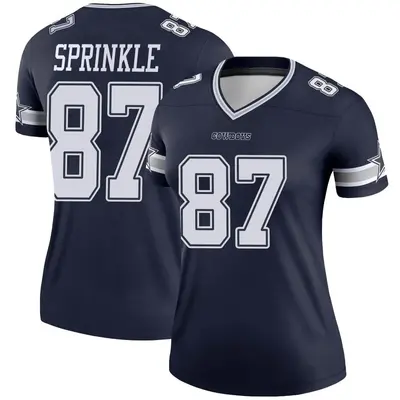 Women's Legend Jeremy Sprinkle Dallas Cowboys Navy Jersey