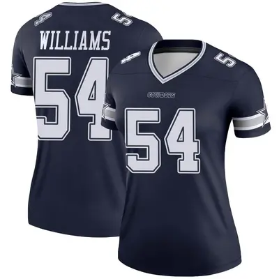 Women's Legend Sam Williams Dallas Cowboys Navy Jersey