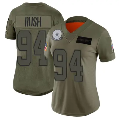 Women's Limited Anthony Rush Dallas Cowboys Camo 2019 Salute to Service Jersey