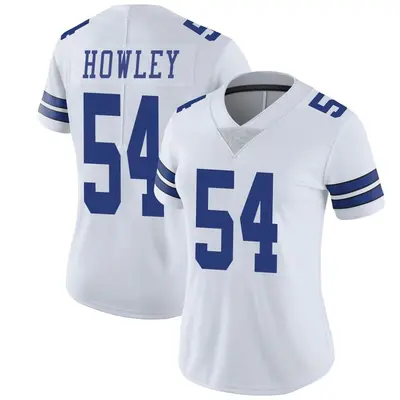 Women's Limited Chuck Howley Dallas Cowboys White Vapor Untouchable Jersey