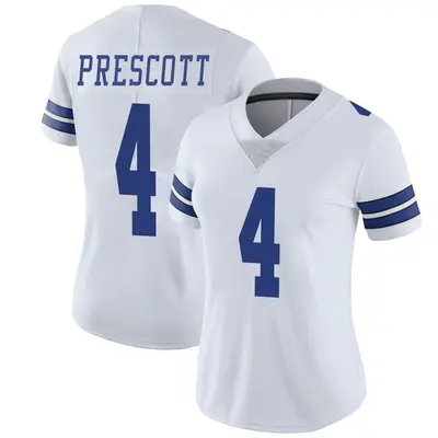 Women's Limited Dak Prescott Dallas Cowboys White Vapor Untouchable Jersey