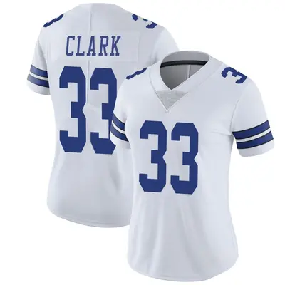 Women's Limited Damone Clark Dallas Cowboys White Vapor Untouchable Jersey