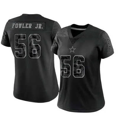 Women's Limited Dante Fowler Jr. Dallas Cowboys Black Reflective Jersey