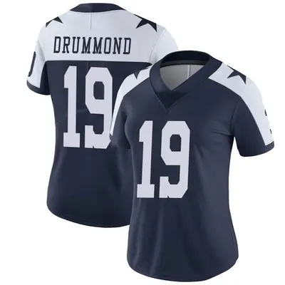 Women's Limited Dontario Drummond Dallas Cowboys Navy Alternate Vapor Untouchable Jersey