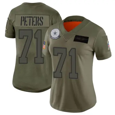 Women's Limited Jason Peters Dallas Cowboys Camo 2019 Salute to Service Jersey