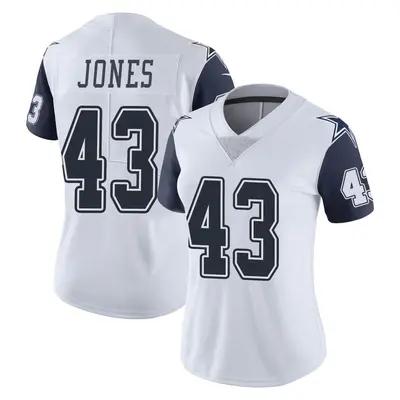 Women's Limited Joe Jones Dallas Cowboys White Color Rush Vapor Untouchable Jersey
