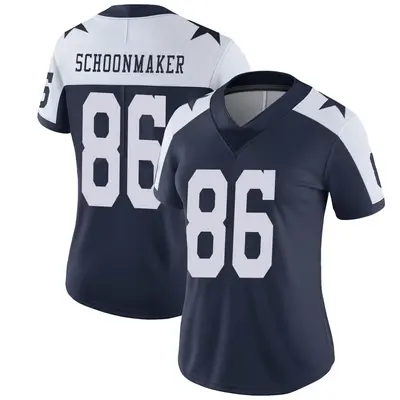 Women's Limited Luke Schoonmaker Dallas Cowboys Navy Alternate Vapor Untouchable Jersey