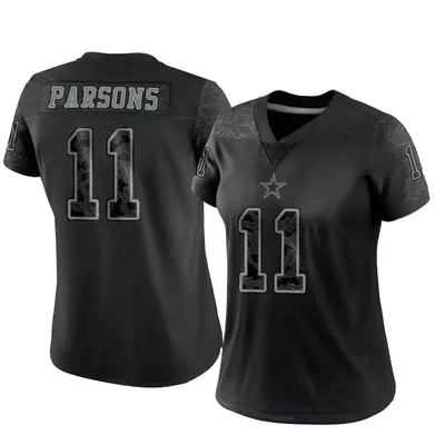 Women's Limited Micah Parsons Dallas Cowboys Black Reflective Jersey