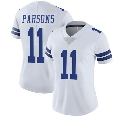 Women's Limited Micah Parsons Dallas Cowboys White Vapor Untouchable Jersey