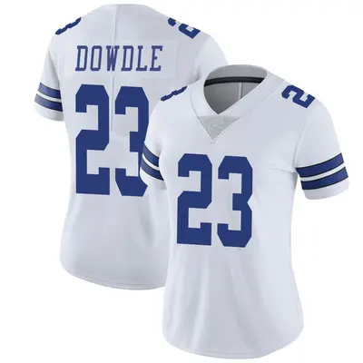 Women's Limited Rico Dowdle Dallas Cowboys White Vapor Untouchable Jersey