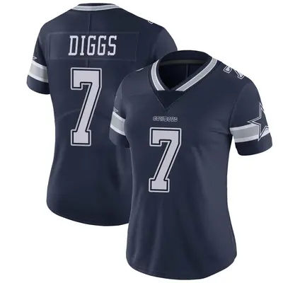 Women's Limited Trevon Diggs Dallas Cowboys Navy Team Color Vapor Untouchable Jersey