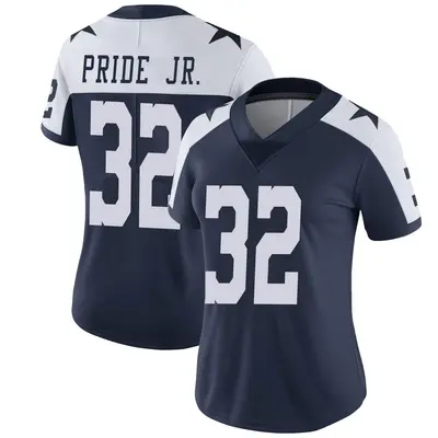 Women's Limited Troy Pride Jr. Dallas Cowboys Navy Alternate Vapor Untouchable Jersey