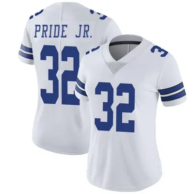 Women's Limited Troy Pride Jr. Dallas Cowboys White Vapor Untouchable Jersey
