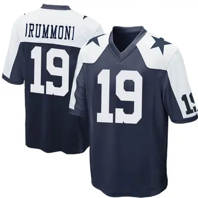 Youth Game Dontario Drummond Dallas Cowboys Navy Blue Throwback Jersey