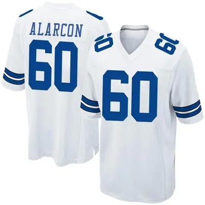 Youth Game Isaac Alarcon Dallas Cowboys White Jersey