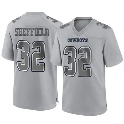 Youth Game Kendall Sheffield Dallas Cowboys Gray Atmosphere Fashion Jersey