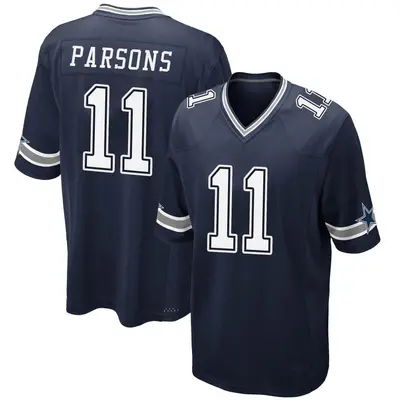 Youth Game Micah Parsons Dallas Cowboys Navy Team Color Jersey