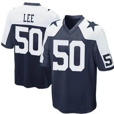 Youth Game Sean Lee Dallas Cowboys Navy Blue Throwback Jersey