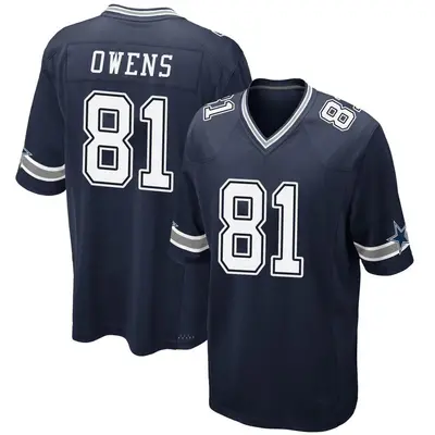 Youth Game Terrell Owens Dallas Cowboys Navy Team Color Jersey