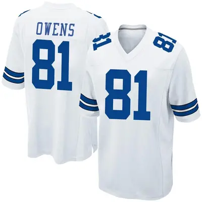 Youth Game Terrell Owens Dallas Cowboys White Jersey