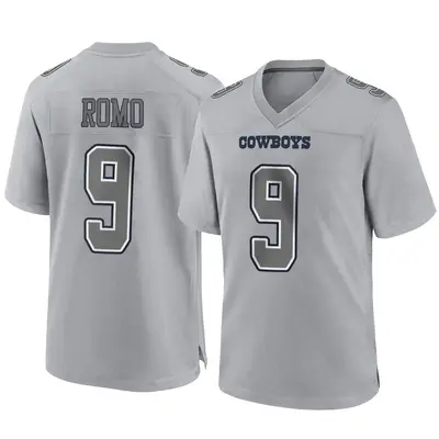 Youth Game Tony Romo Dallas Cowboys Gray Atmosphere Fashion Jersey