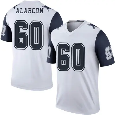 Youth Legend Isaac Alarcon Dallas Cowboys White Color Rush Jersey