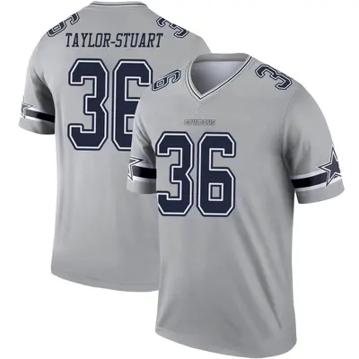 Youth Legend Isaac Taylor-Stuart Dallas Cowboys Gray Inverted Jersey