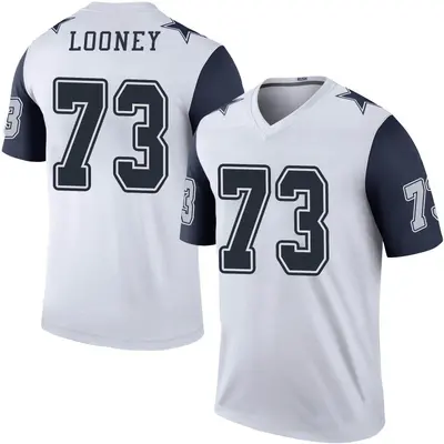 Youth Legend Joe Looney Dallas Cowboys White Color Rush Jersey
