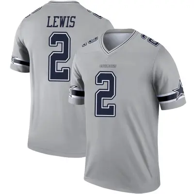 Youth Legend Jourdan Lewis Dallas Cowboys Gray Inverted Jersey