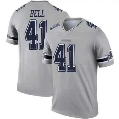 Youth Legend Markquese Bell Dallas Cowboys Gray Inverted Jersey