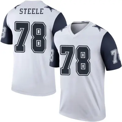 Youth Legend Terence Steele Dallas Cowboys White Color Rush Jersey