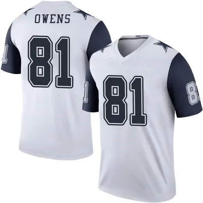 Youth Legend Terrell Owens Dallas Cowboys White Color Rush Jersey