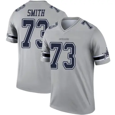 Youth Legend Tyler Smith Dallas Cowboys Gray Inverted Jersey