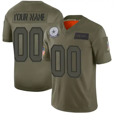 Youth Limited Custom Dallas Cowboys Camo 2019 Salute to Service Jersey