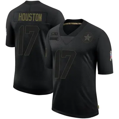 Youth Limited Dennis Houston Dallas Cowboys Black 2020 Salute To Service Jersey