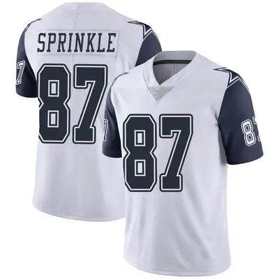 Youth Limited Jeremy Sprinkle Dallas Cowboys White Color Rush Vapor Untouchable Jersey