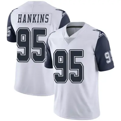 Youth Limited Johnathan Hankins Dallas Cowboys White Color Rush Vapor Untouchable Jersey