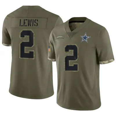 Youth Limited Jourdan Lewis Dallas Cowboys Olive 2022 Salute To Service Jersey
