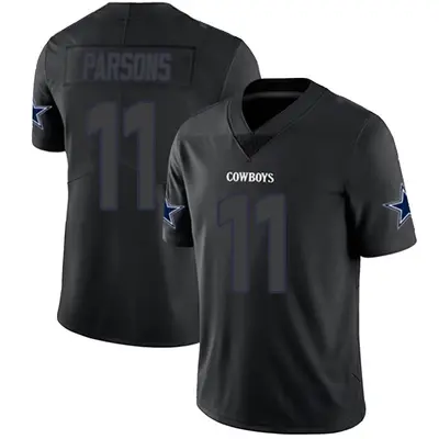 Youth Limited Micah Parsons Dallas Cowboys Black Impact Jersey
