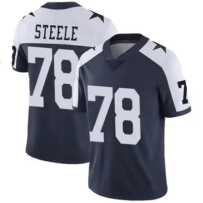Youth Limited Terence Steele Dallas Cowboys Navy Alternate Vapor Untouchable Jersey