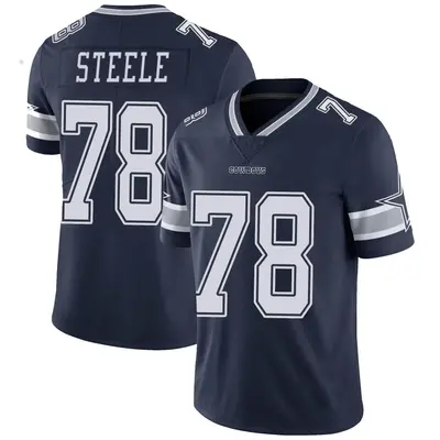 Youth Limited Terence Steele Dallas Cowboys Navy Team Color Vapor Untouchable Jersey
