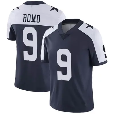 Youth Limited Tony Romo Dallas Cowboys Navy Alternate Vapor Untouchable Jersey