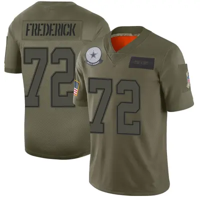Youth Limited Travis Frederick Dallas Cowboys Camo 2019 Salute to Service Jersey